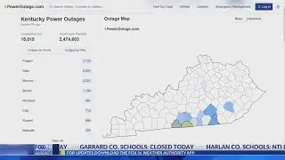 Tracking Kentucky power outages at 7 a.m. 1/28/26