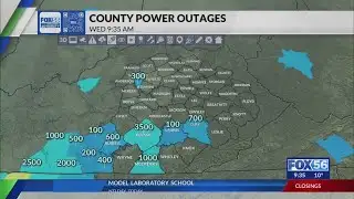 Tracking Kentucky power outages at 9:30 a.m. 1/28/26