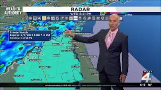 Tracking light rain, shower tonight, cool and breezy Thursday