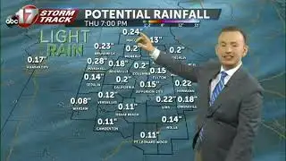 Tracking light rain to add to a chilly Thursday