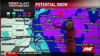 Tracking potential snow in north Georgia on Saturday