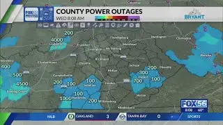 Tracking power outages across Kentucky: 8 a.m. Wednesday update
