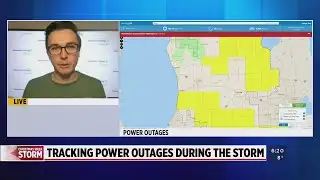 Tracking power outages during winter storm