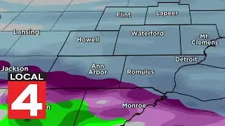 Tracking rain, snow Monday in Metro Detroit