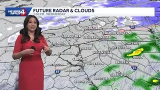 Tracking rain Tuesday night