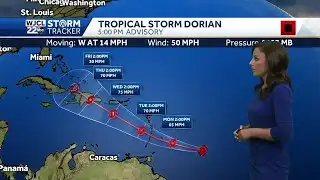 Tracking TS Dorian and a look at Monday