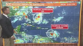 Tracking TS Dorian, Tropical Depression 6