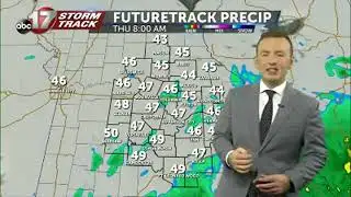 Tracking two rounds of rain Thursday