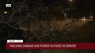 Tracking wind damage, power outages in Denver Thursday morning