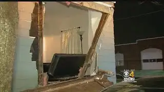 Tractor-Trailer Driver Flees After Crashing Into Home