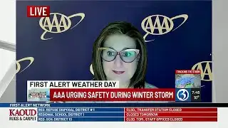 Tracy Noble with AAA urging safety during winter storm