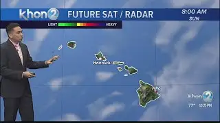 Trade winds return with drier airmass