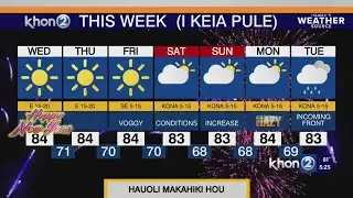 Trade winds to end by weekend, vog may increase