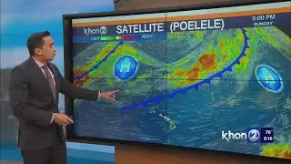 Trade winds weaken as cold front approaches