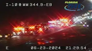 Traffic Alert: 1 dead, 3 hospitalized after crash on I-10, JFRD says