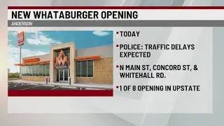 Traffic delays expected for Whataburger grand opening