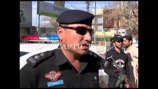 Traffic Police in action in Quetta