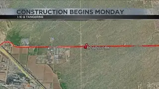Traffic Tracker: Construction on 1-10 and Tangerine to begin soon
