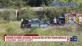 Trail derailment leads to evacuations in Columbia