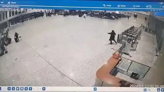 Train station staff evacuate passengers as M7.1 quake hits Xinjiang