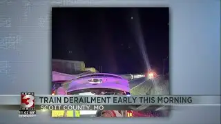 Train with hazardous materials derails in Scott County, MO