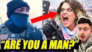Trans protester INSULTS black ICE agent - Gets BRUTAL reality check!!