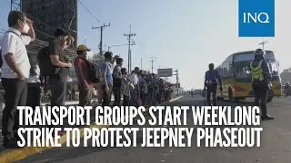 Transport groups start weeklong strike to protest jeepney phaseout