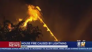 Trapped Firefighters Rescued During Possible Lightning Fire At Keller Home