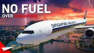 TRAPPED over Singapore without fuel in a THUNDERSTORM!