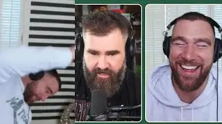 Travis Kelce breaks chair mid-podcast, jokes Taylor Swift ‘is going to kill’ him