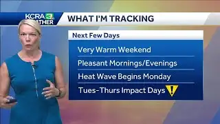 Trending slightly warmer for the weekend across Sacramento