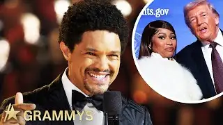 Trevor Noah’s Grammys Monologue: Nicki Minaj, Justin Bieber & More