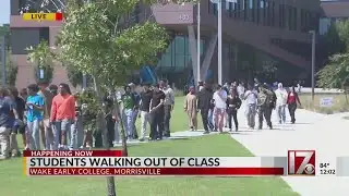 Triangle students walk out of class to protest gun violence