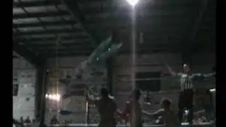 Triple Threat Tag Match. Shooting Star Press Goes Awry!