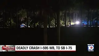 Troopers investigate deadly crash on I-595