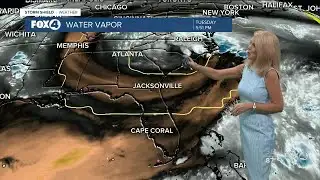 Tropical moisture returns Wednesday