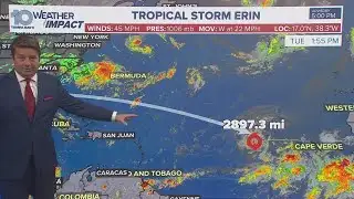 Tropical Storm Erin expected to become first hurricane of 2025
