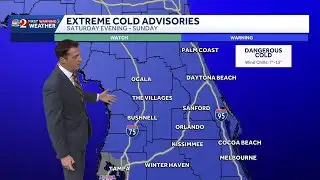 Tropical-storm force winds possible as extreme cold front moves into Orlando, Central Florida