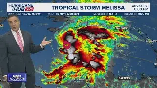 Tropical Storm Melissa could be 
