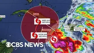 Tropical Storm Melissa intensifying as it approaches Jamaica