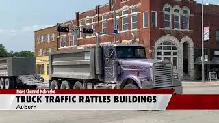 Truck traffic shaking Auburn intersection