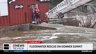 Truckee fire crews rescued people trapped inside their home by water