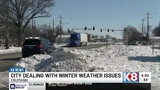 Trumann waits for snow to melt from side roads after winter storm