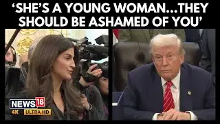 Trump Attacks CNN’s Kaitlan Collins After Epstein Question at White House | 4K | N18G