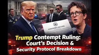 Trump Contempt Ruling: Court Decision, Legal Impact & Security Protocol Breakdown