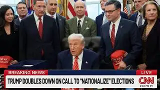 TRUMP DOUBLES DOWN ON CALL TO “NATIONALIZE” ELECTIONS