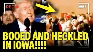 Trump gives DISASTER IOWA Speech as he GETS BOOED