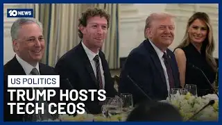 Trump Hosts Tech CEOs From Meta, Apple, Microsoft, Google And OpenAI At White House | 10 News