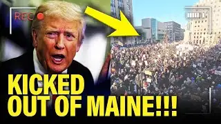 Trump PANICS as Protests KICK HIM OUT…IN MAINE!!!