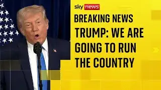 Trump says the US will 